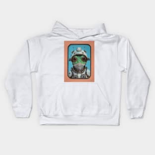 Space Oddity | Interstellar Frog: Ground Control To Major Froggie | Astro Toad Original Painting by Tyler Tilley Kids Hoodie